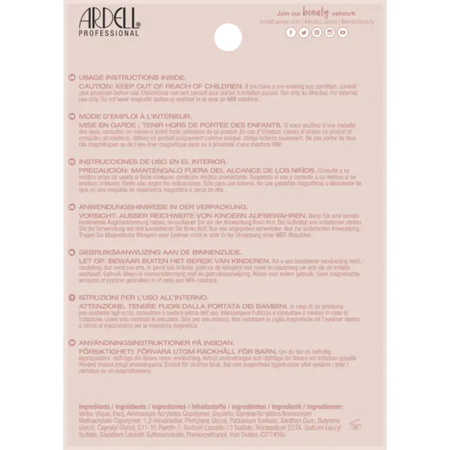 ARDELL Künstliche Wimpern 421 Magnetic Naked (1 Paar) + Eyeliner Liquid Magnetic Black 1 St