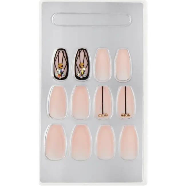 ARDELL Kunstnagels Blush Geometric Crystals 24 St