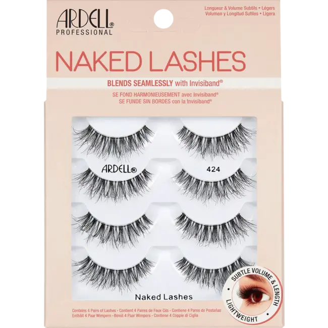 ARDELL Kunstwimpers 424 Naked Lashes (4 Paar) 8 St