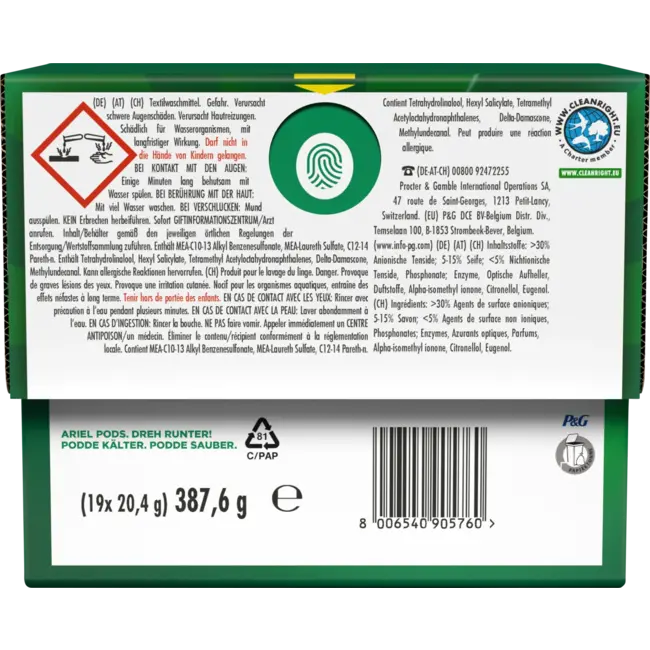 ARIEL Kleurwasmiddel Pods 19 Wl