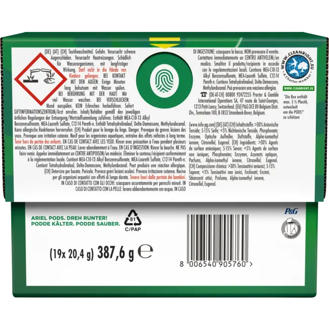 ARIEL Kleurwasmiddel Pods 19 Wl
