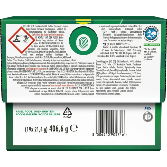 ARIEL Wasmiddel Pods 19 Wl