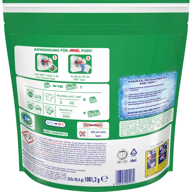 ARIEL Kleurwasmiddel Pods 53 Wl