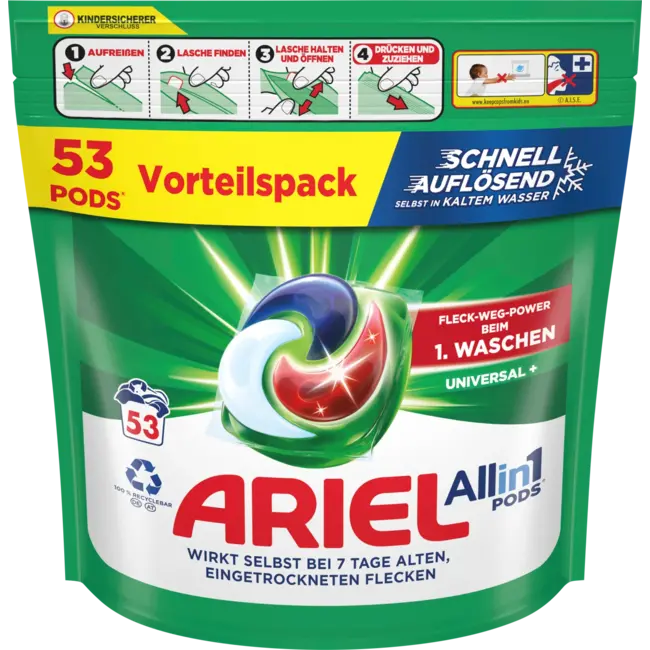 ARIEL Wasmiddel Pods 53 Wl