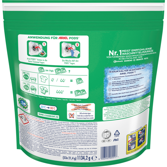 ARIEL Wasmiddel Pods 53 Wl