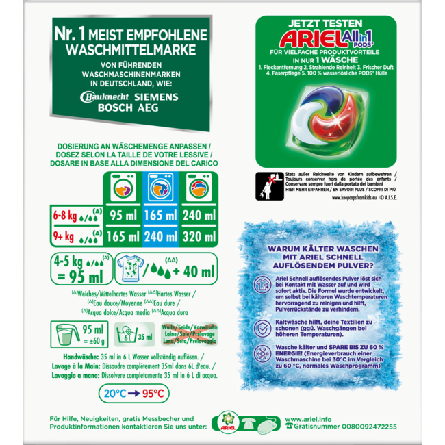 ARIEL Massief Wasmiddel Poeder 25 Wl