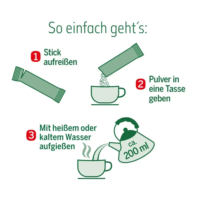 Bad Heilbrunner Vruchtenthee Cranberry Met Mannose Sticks (10 Stuks) 12 g