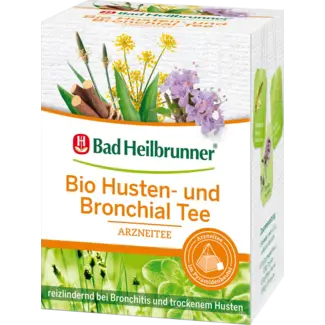 Bad Heilbrunner Bad Heilbrunner Medicinale Thee Bio Hoest & Bronchiale Thee (12 Zakjes)