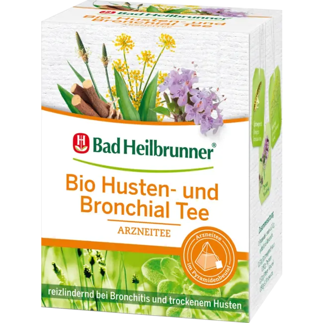 Bad Heilbrunner Medicinale Thee Biologische Hoest & Bronchiale Thee (12 Zakjes) 24 g