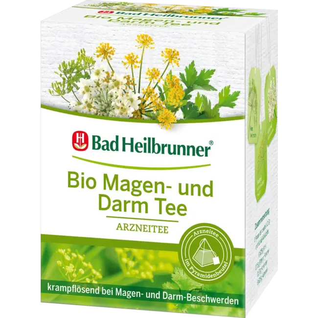 Bad Heilbrunner Medicijnthee Biologische Maag & Darm Thee (12 Zakjes) 30 g