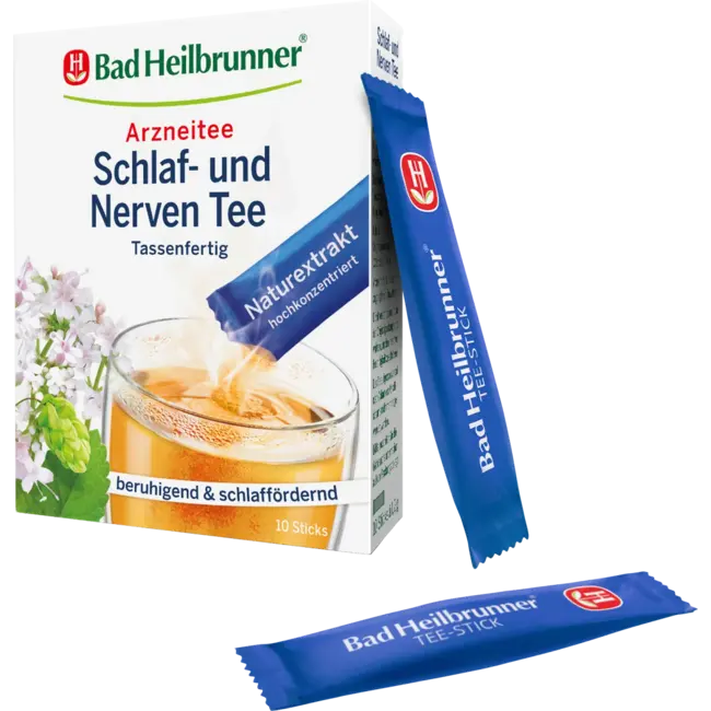 Bad Heilbrunner Medicijnthee Slaap- & Zenuwthee Sticks (10 Stuks) 10 g