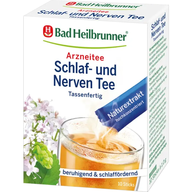 Bad Heilbrunner Medicijnthee Slaap- & Zenuwthee Sticks (10 Stuks) 10 g
