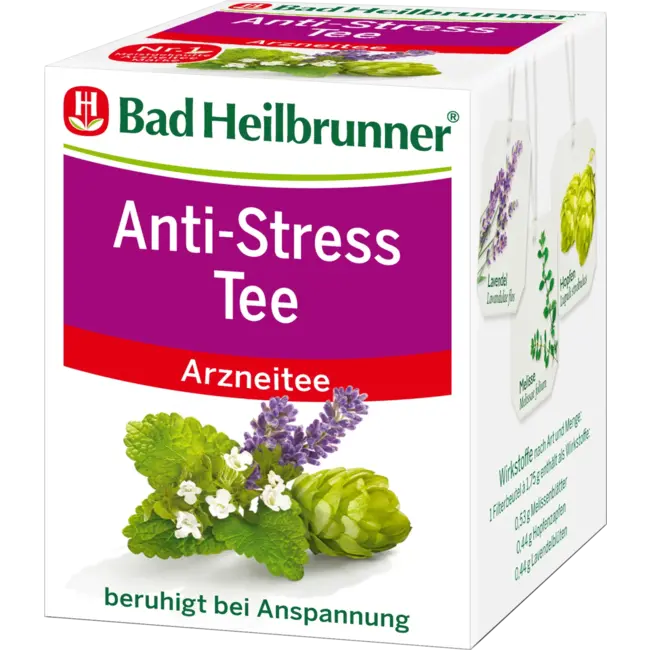Bad Heilbrunner Medicijnthee Anti-Stress Thee (8 Zakjes) 14 g