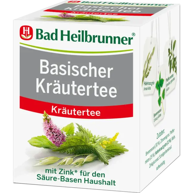 Bad Heilbrunner Basis Kruidenthee Met Zink (8 Zakjes) 14.4 g