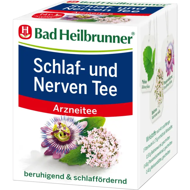 Bad Heilbrunner Medicijnthee Slaap- & Zenuwthee (8 Zakjes) 14 g