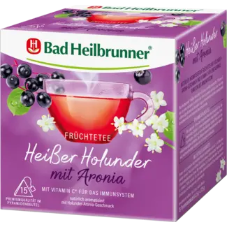 Bad Heilbrunner Bad Heilbrunner Vruchtenthee Hete Vlierbes Met Aronia (15 Zakjes)