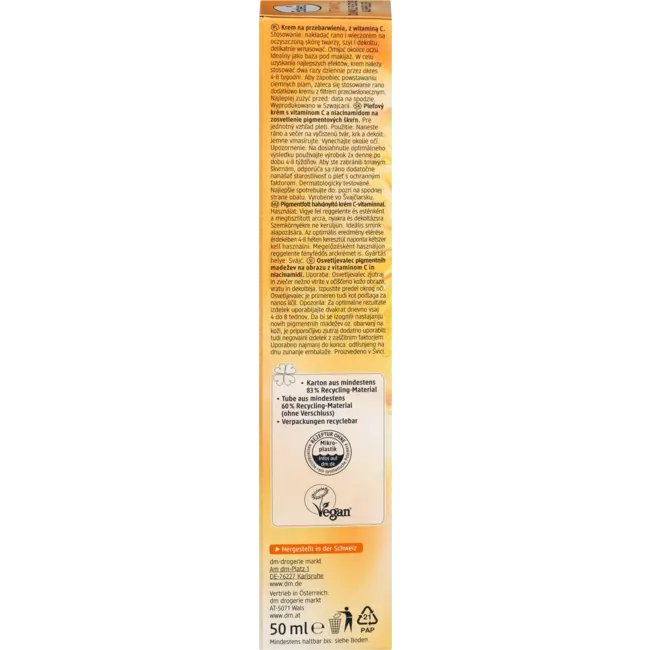 Balea Gezichtscrème Vitamine C Donkere Vlekken Bleekmiddel 50 ml