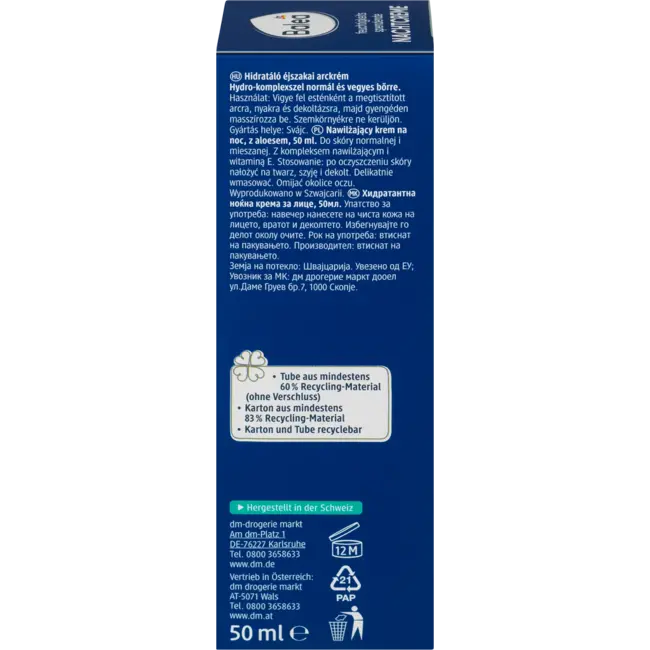 Balea Nachtcrème Hydraterend 50 ml