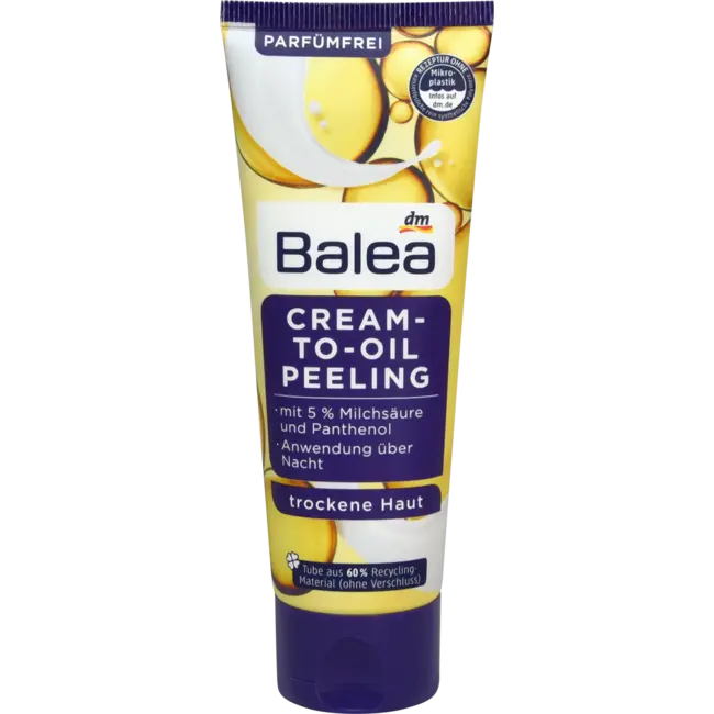 Balea Peeling Cream-to-oil Overnight 75 ml