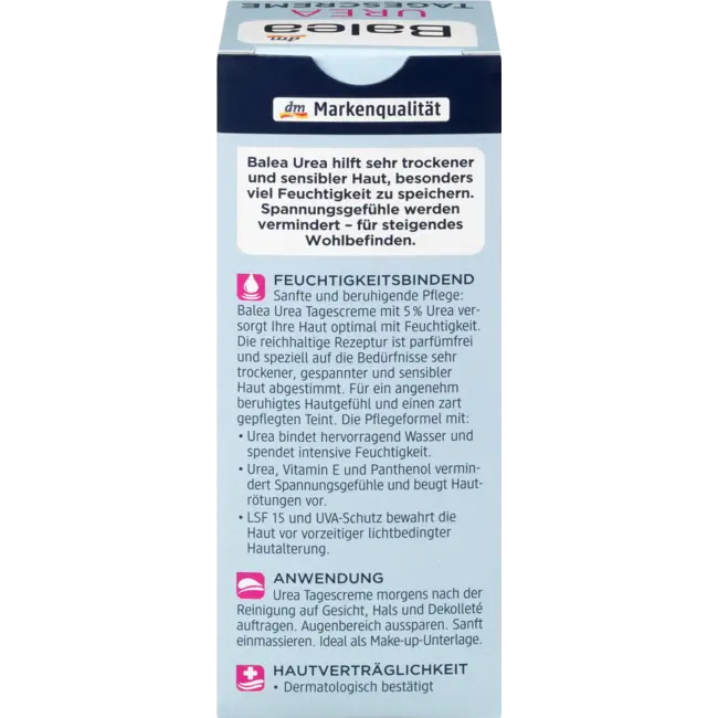 Balea Gezichtscrème 5% Urea SPF 15 50 ml