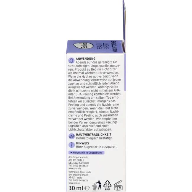Balea Nachtcrème Beauty Expert 30 ml