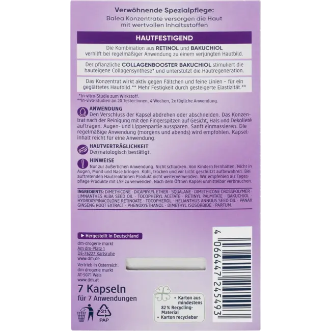 Balea Concentraat Retinol 7 St