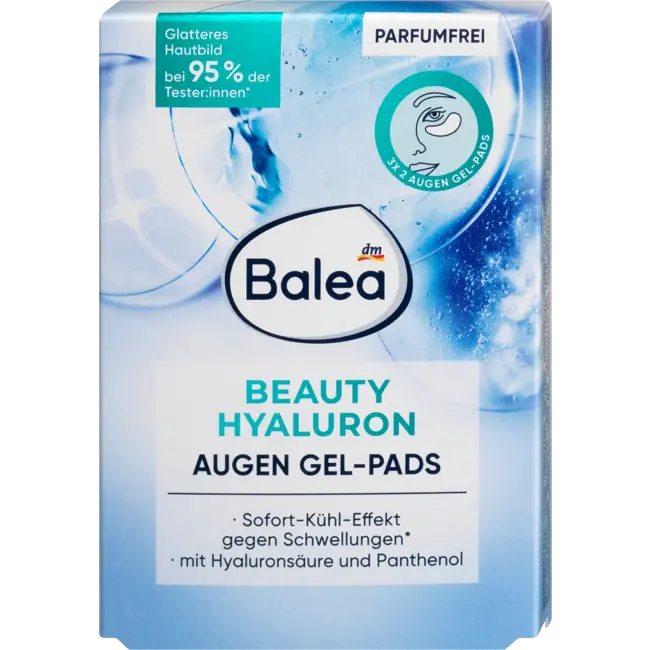 Balea Ooggelpads Beauty Hyaluron (3 Paar) 6 St