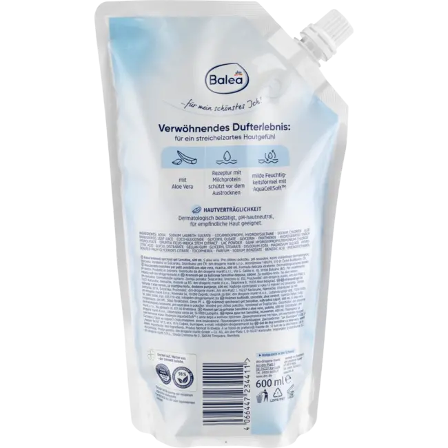 Balea Douchecrème Sensitive Navulverpakking 600 ml