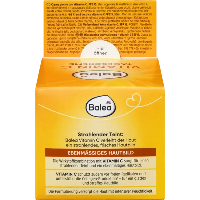 Balea Dagcrème Vitamine C LSF15 50 ml
