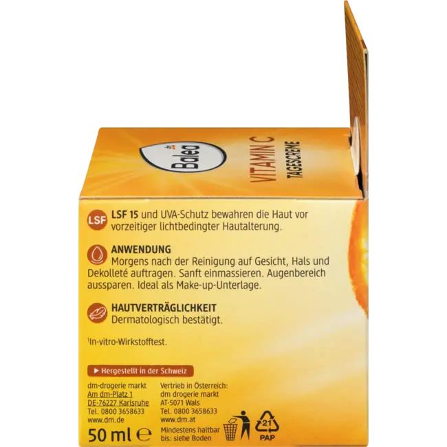 Balea Dagcrème Vitamine C LSF15 50 ml