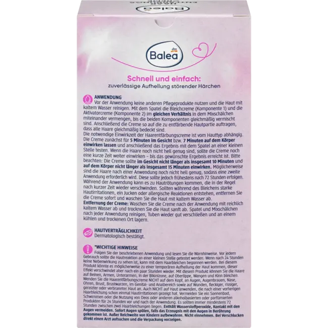 Balea Haar Ontkleurende Crème 100 ml