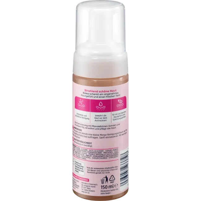 Balea Milde Reinigingsschuim Amandelbloesemextract 150 ml