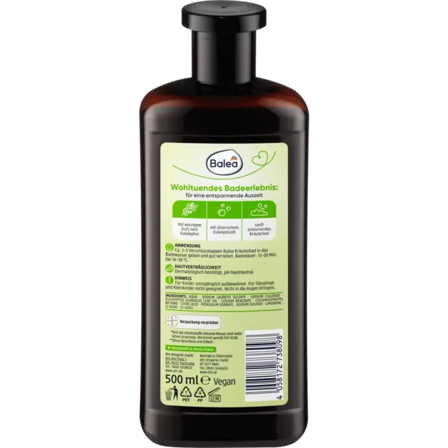 Balea Kruidenbad Eucalyptus 500 ml