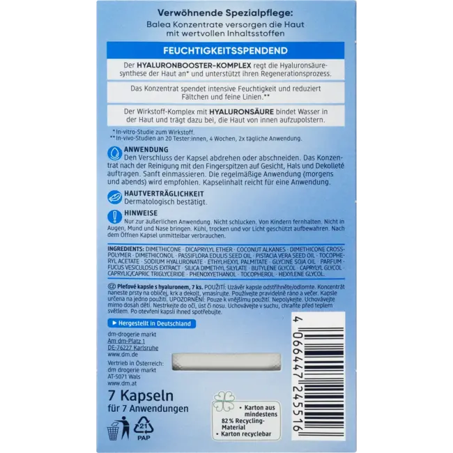 Balea Hyaluron Concentraat 7 St
