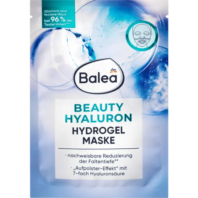 Balea Beauty Hyaluron Hydrogel Gezichtsmasker 1 St