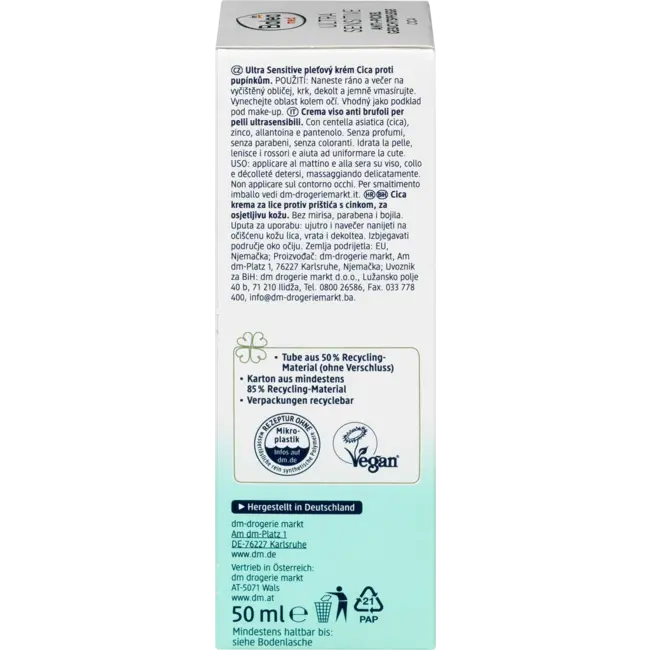 Balea MED Anti-puist Gezichtsverzorging Cica Ultra Sensitive 50 ml