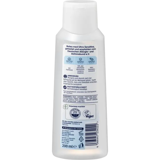 Balea MED Gezichtswater Ultra Sensitive 200 ml