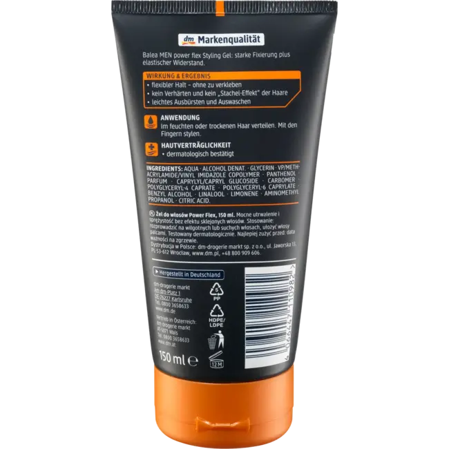 Balea MEN Haargel Power Flex 150 ml