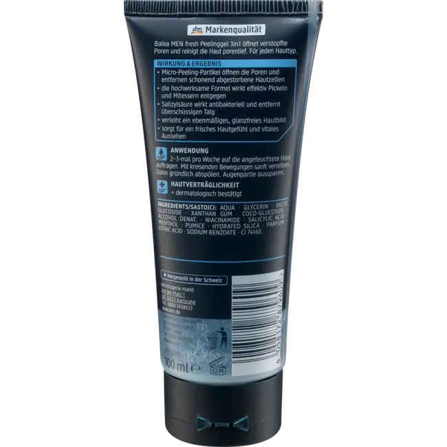 Balea MEN Peeling Gel 3in1 100 ml