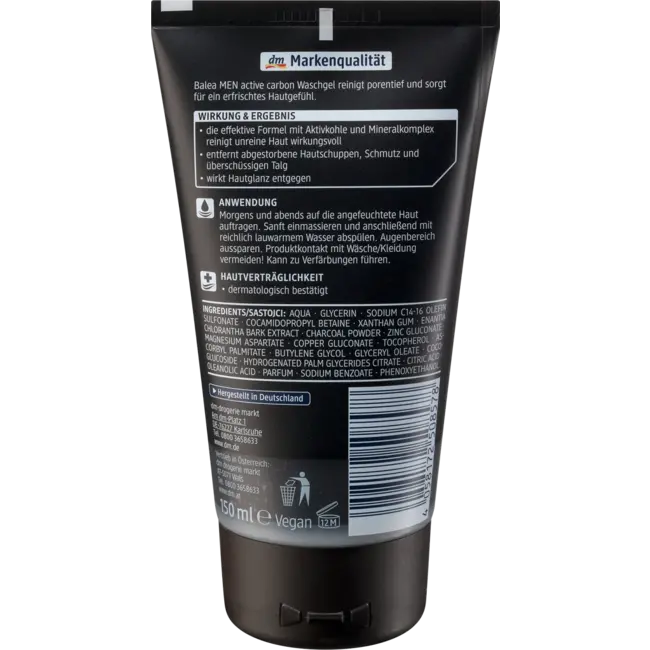 Balea MEN Wasgel Active Carbon 150 ml