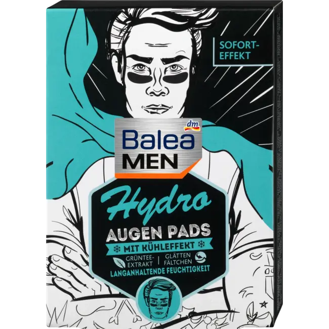 Balea MEN Eye Pads Hydro (6 Paar) 12 St