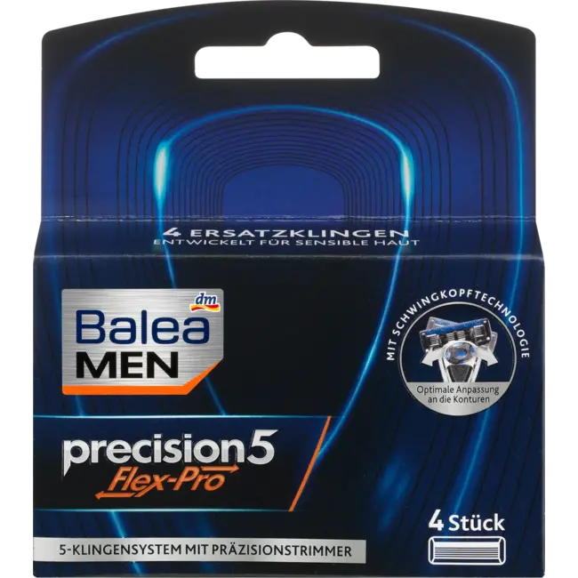 Balea MEN Navul Scheermesjes Precision5 Flex-pro 4st