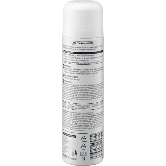 Balea MEN Scheergel Ultra Sensitive 200 ml