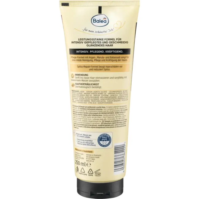 Balea Professional Shampoo Oil Repair Intensive 250 ml