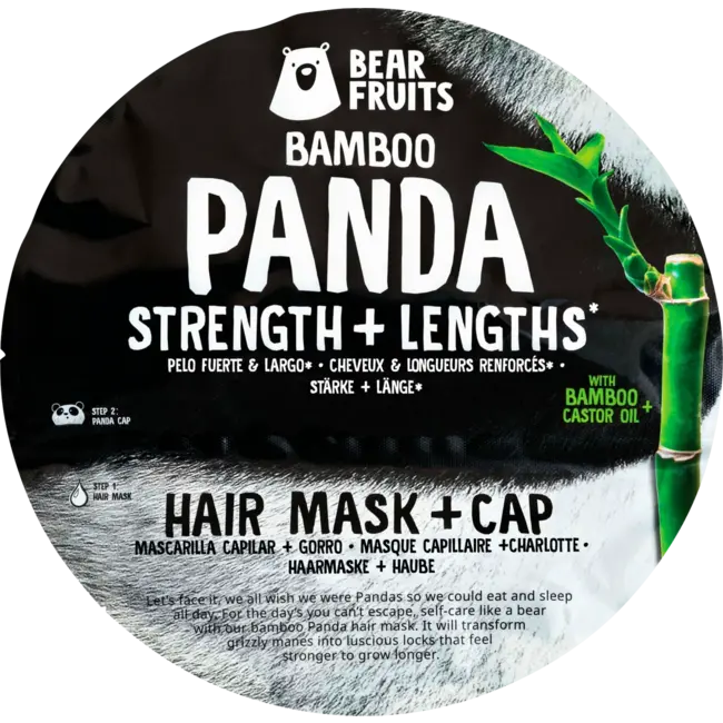 Bear Fruits Haarmasker Bamboo Panda Hair Mask + Cap 20ml