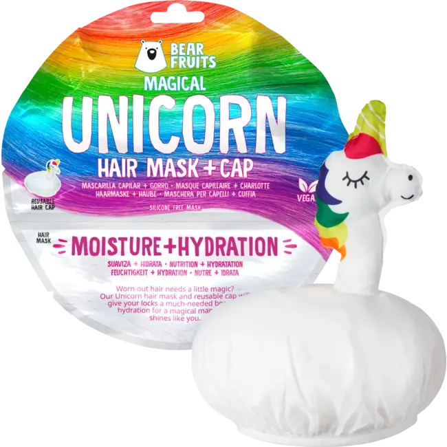 Bear Fruits Haarmasker Magical Unicorn Hair Mask + Cap 20ml