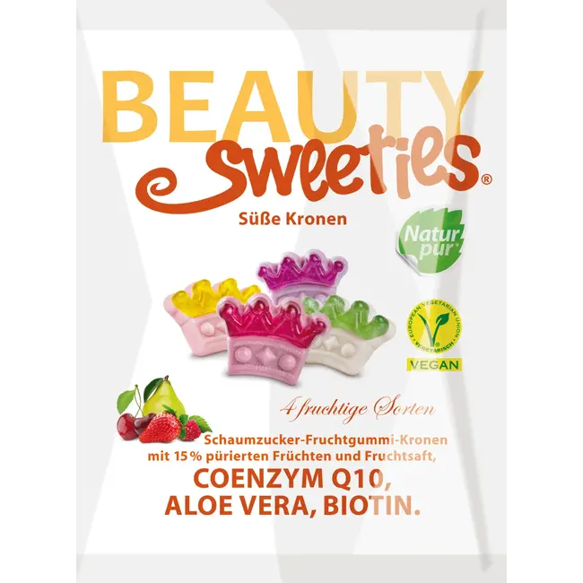Beauty Sweeties Fruitgom Zoete Kronen 125g