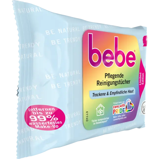 bebe Verzorgende Make-updoekjes Droge & Gevoelige Huid 25st