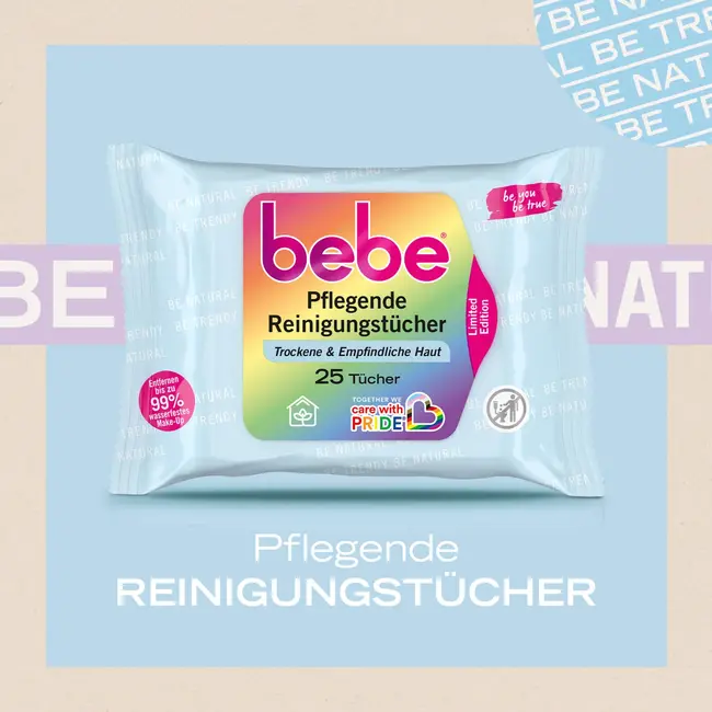 bebe Verzorgende Make-updoekjes Droge & Gevoelige Huid 25st