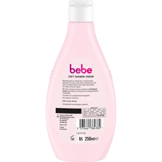 bebe Soft Shower Cream Droge Huid 250ml